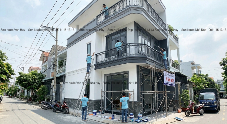 Sơn Ngoại Thất Nhà 3 Tầng Quận Bình Tân Hồ Chí Minh