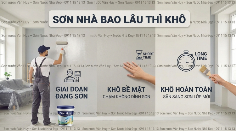 Sơn Nhà Bao Lâu Thì Khô