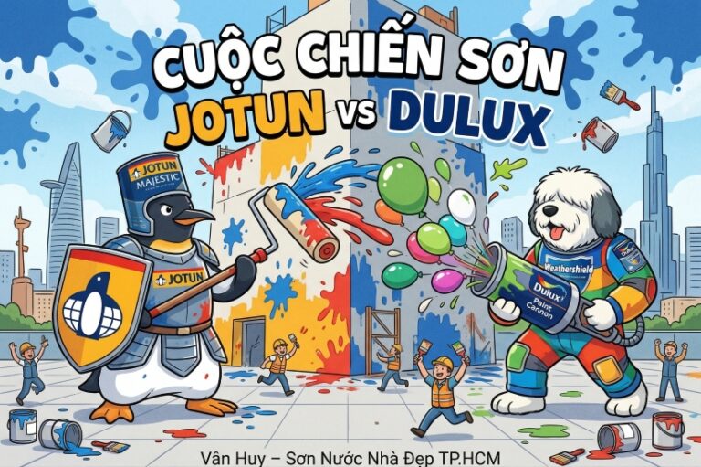 so sánh sơn jotun và dulux