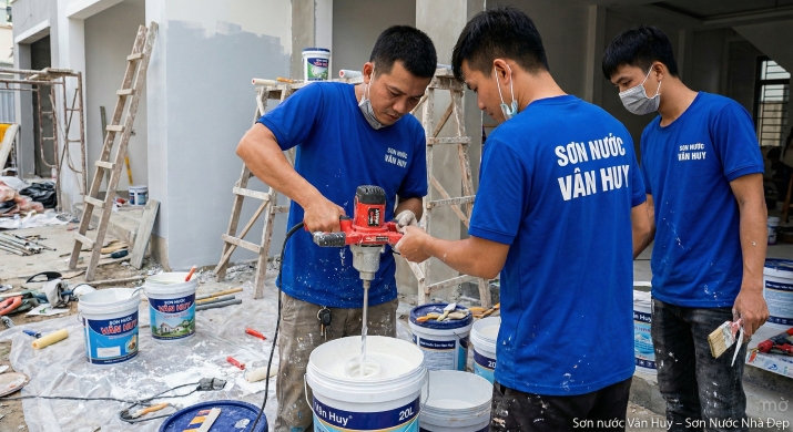 Cách Pha Sơn Nước Đúng Tỷ Lệ