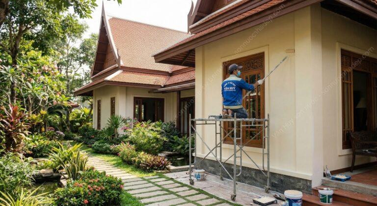 Quy Trình Sơn Nhà Mới Từ A-Z
