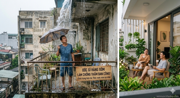 Chống Thấm Ban Công — Hướng Dẫn 6 Bước Từ Thợ Sơn